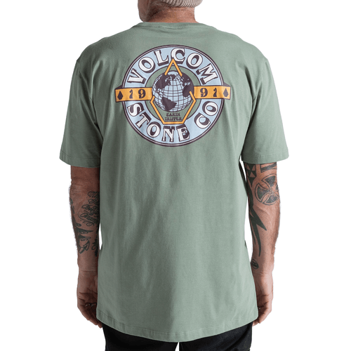Camiseta Masculina Volcom Earth Tripper VERDE-VLTS010641- -1-